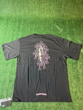 Chrome Hearts Black Angel Cross Graphic T-Shirt NWT